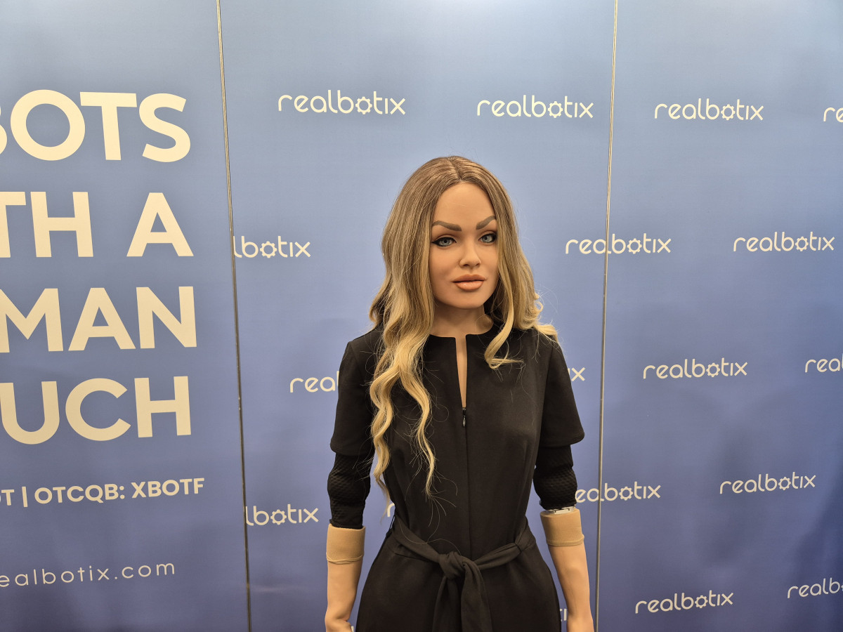 ▲미국 로봇 기업 리얼보틱스 휴머노이드 (박민웅 기자 pmw7001@)