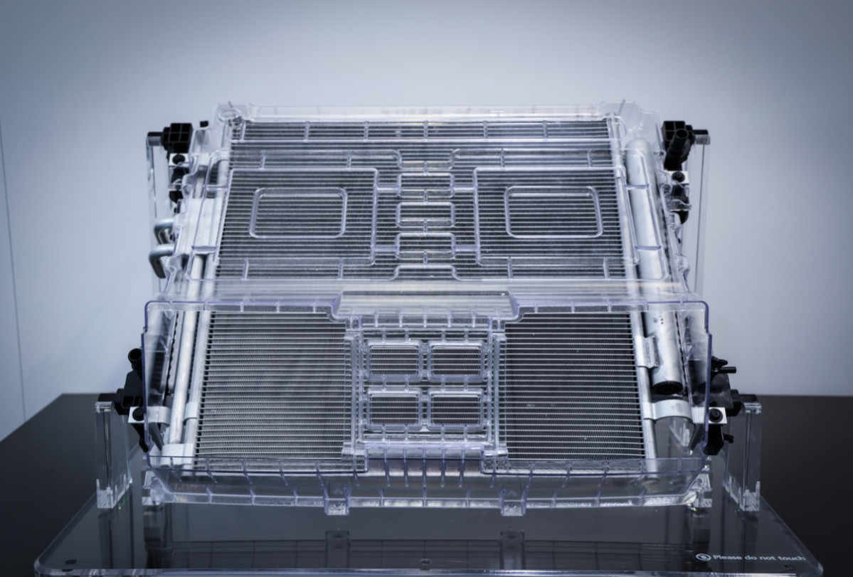 ▲현대위아가 미국 라스베이거스에서 열린 CES 2026에서 공개한 쿨링 모듈의 모습.  (사진=현대위아)
