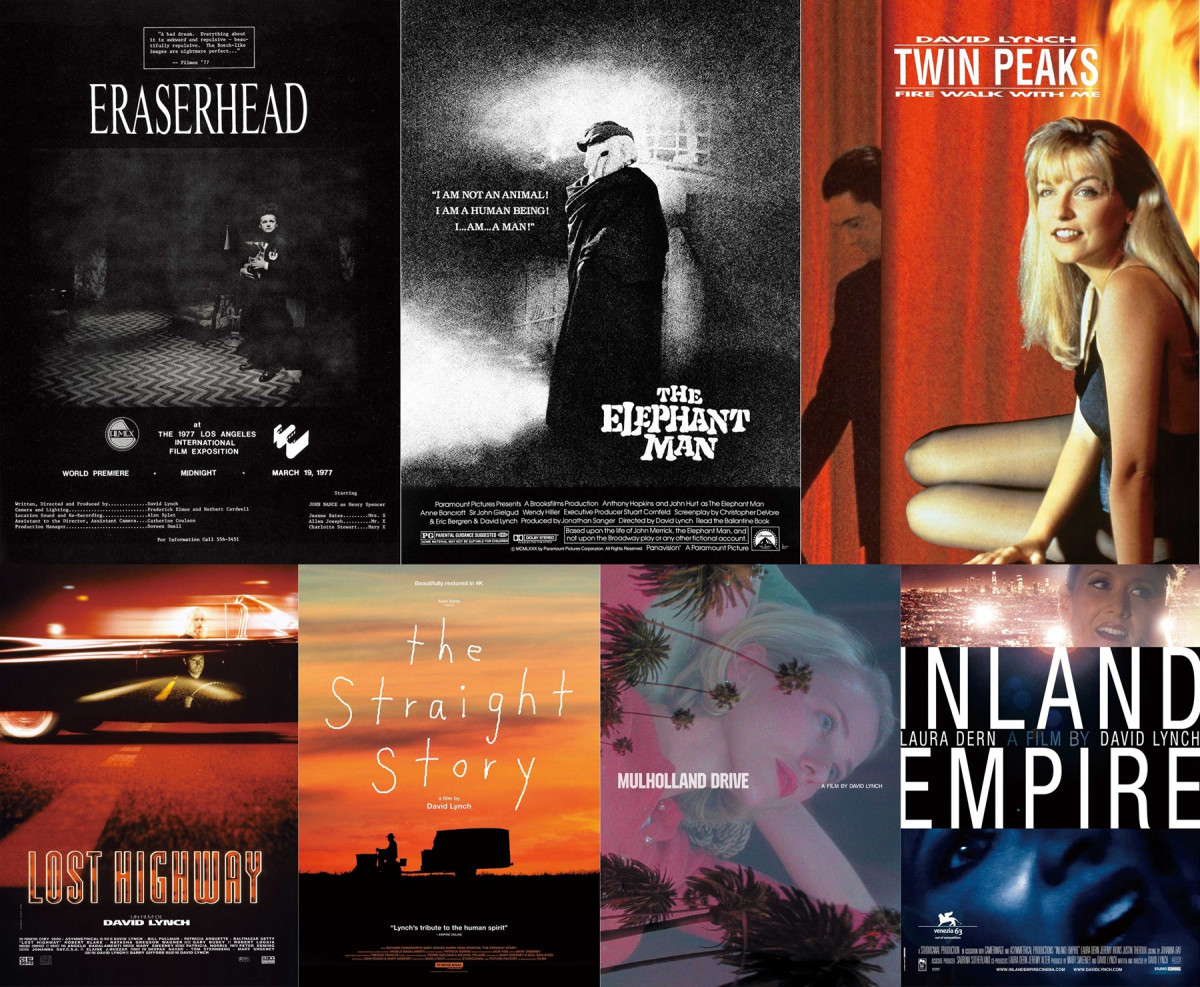 ▲데이비드 린치 감독전 상영 영화 7편의 포스터 (사진제공=CGV)