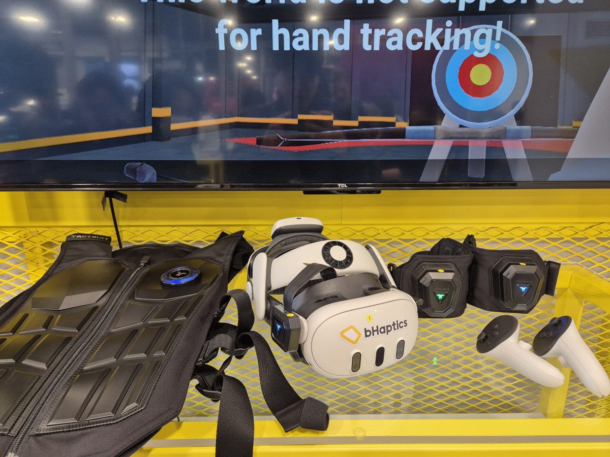 ▲비햅틱스의 VR 솔루션 (박민웅 기자 pmw7001@)