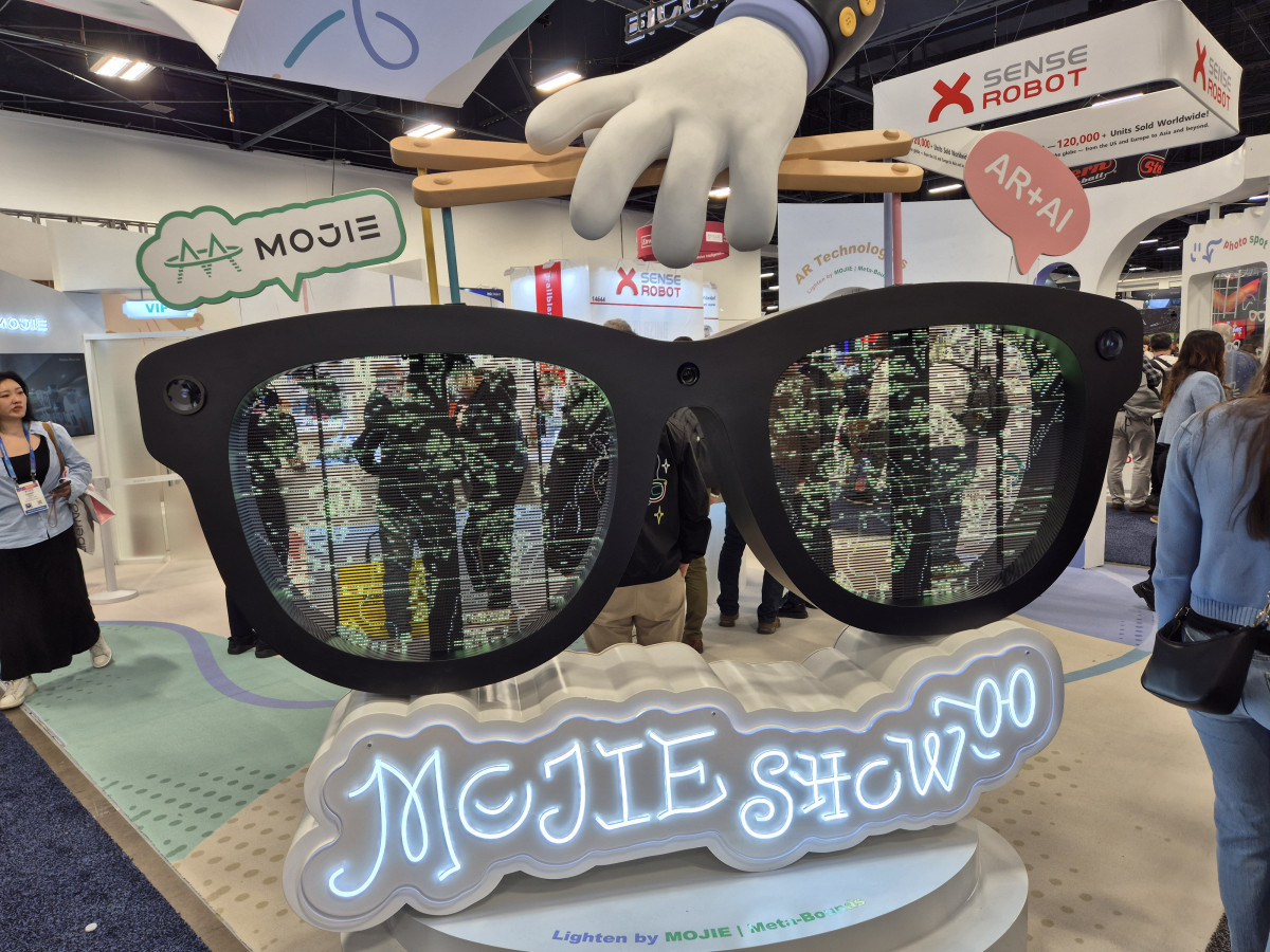 ▲라스베이거스 컨벤션센터(LVCC) 한켠에 마련된 XR·게이밍 존  내 전시부스. (박민웅 기자 pmw7001@)