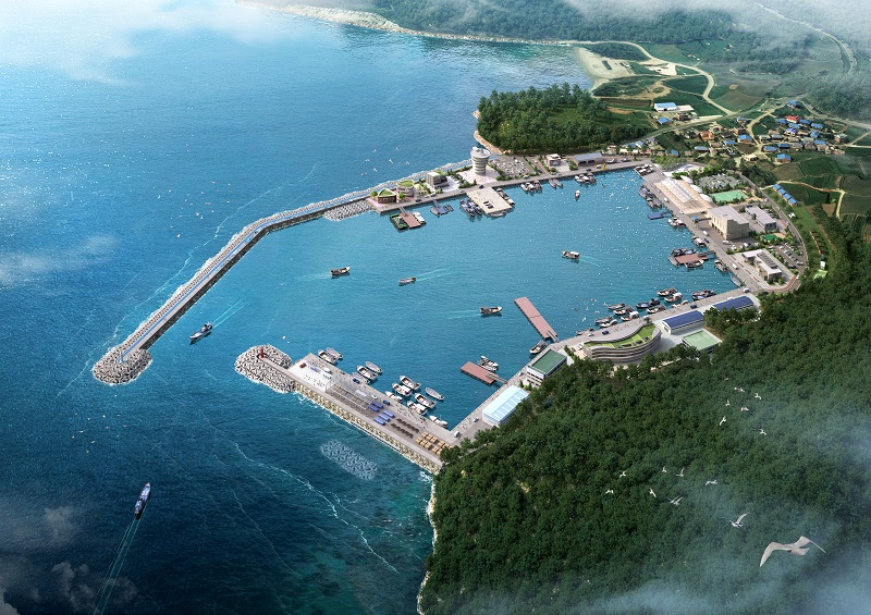 ▲전남도 진도 서망항 어촌신활력증진사업 조감도.  (사진제공=전남도)