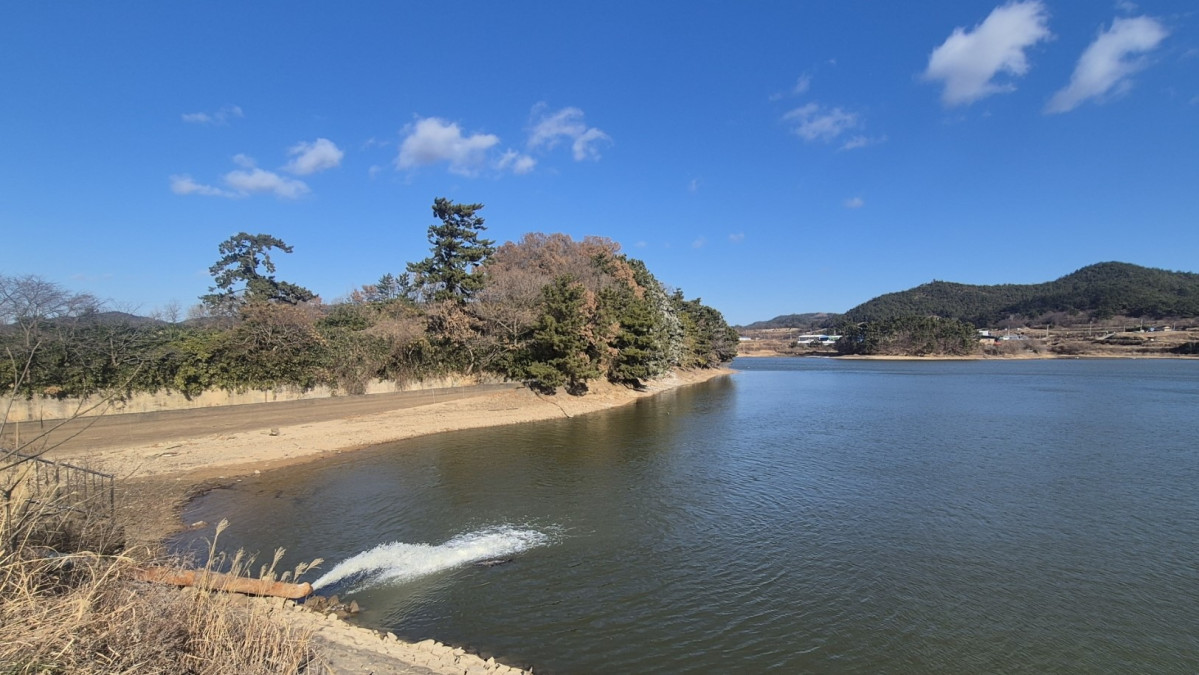 ▲영광 오동저수지 물 채우기 (사진제공=한국농어촌공사)