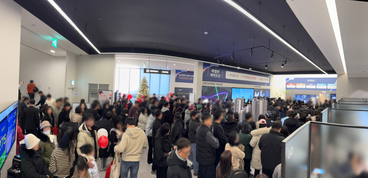 ▲'힐스테이트 선암호수공원' 접객 사진