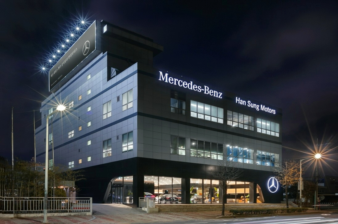 ▲한성모터스 메르세데스-벤츠 사상 전시장 및 서비스센터 외관 이미지 (자료제공=한성모터스)