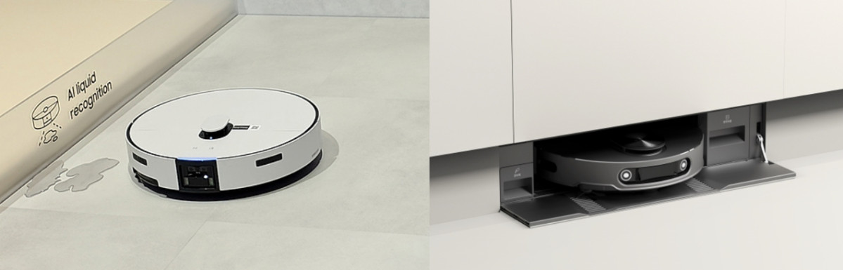 ▲삼성전자의 2026년형 ‘비스포크 AI 스팀’ (왼쪽)과 LG전자의 ‘히든 스테이션’ (사진제공=각 사)