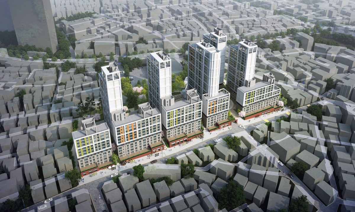 ▲천호동 397-419번지 일대 주택정비형 재개발사업 조감도 (서울시)