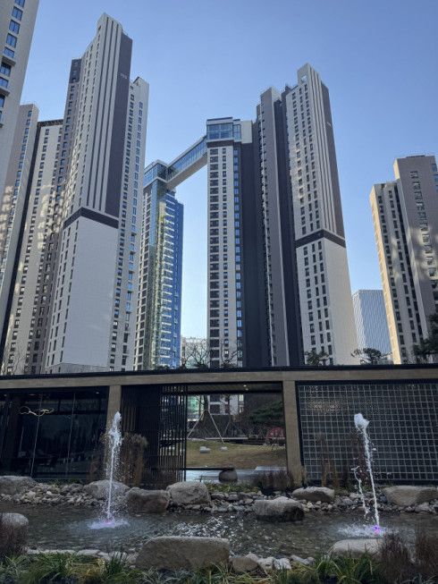 ▲잠실 르엘 조경 (롯데건설)