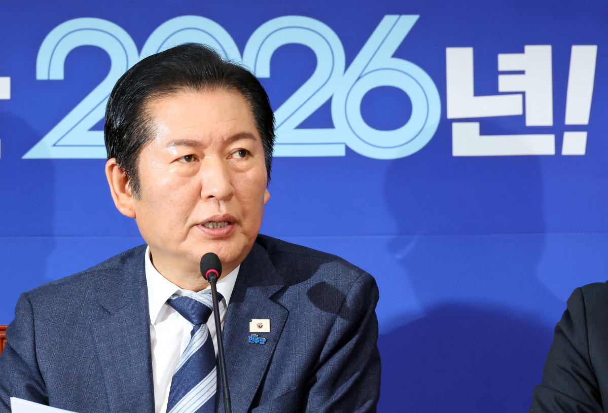 ▲더불어민주당 정청래 대표가 16일 국회에서 열린 최고위원회의에서 모두발언을 하고 있다. (연합뉴스)