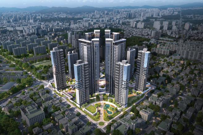 ▲가락극동아파트 재건축사업 조감도. (사진제공=롯데건설)