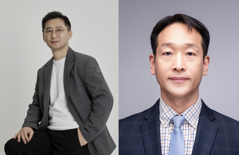 ▲배장한(왼쪽) 비주얼기획실장 이사와 박성진 웰메이드 영업본부 이사. (사진제공=세정그룹)