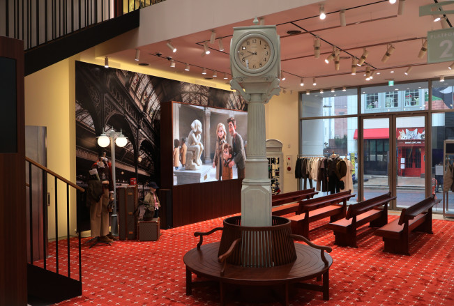 ▲LF 헤지스 명동 플래그십 스토어 ‘스페이스H 서울’에 마련된 26FW 글로벌 수주회 공간이 보이고 있다. (사진제공=LF)