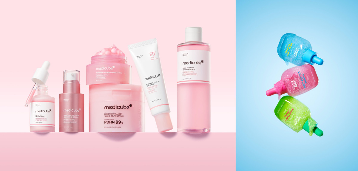 ▲메디큐브 PDRN 라인(왼쪽), 이퀄베리 스무디 세럼 (사진제공=각사)