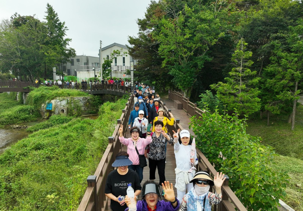 ▲전남 보성군 보건소가 주최한 걷기 대회. (사진제공=보성군)