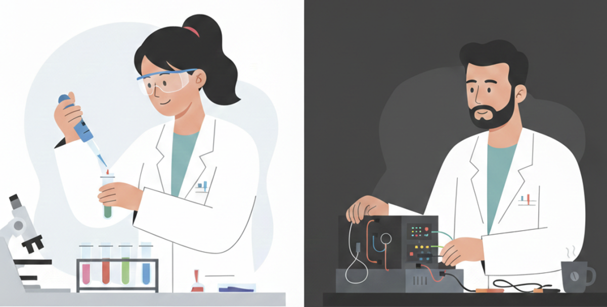 ▲여성·남성 과학자 형상화 이미지 (Gmini생성)