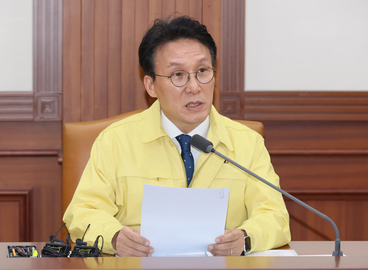 ▲김민석 국무총리가 20일 서울 종로구 정부서울청사에서 열린 국가테러대책위원회에서 발언하고 있다. (연합뉴스)