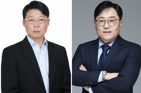 ▲이상윤 L하우스 공장장(왼쪽)과 이범한 QE실장. (사진제공=SK바이오사이언스)