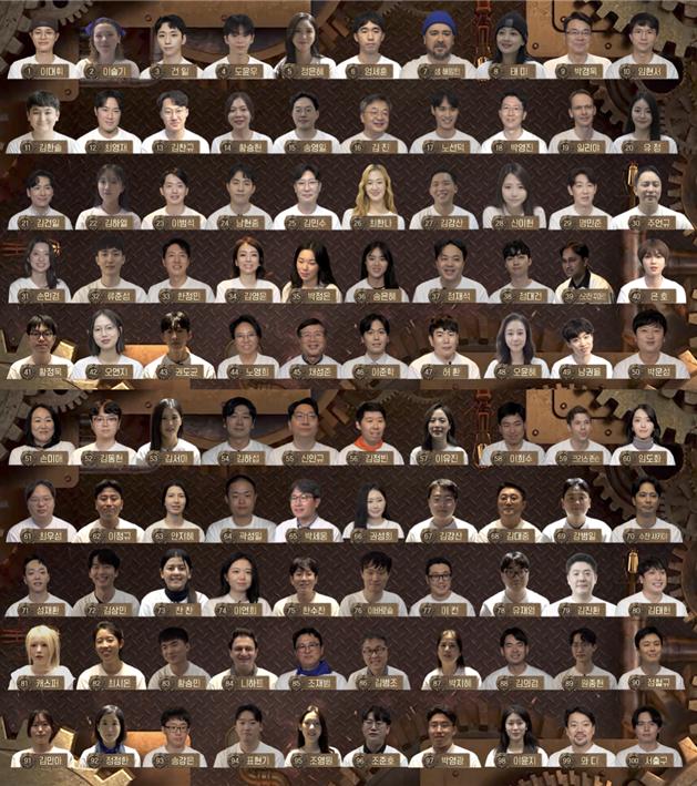 ▲'더 로직' 프로그램 출연자 100인 (사진제공=문체부)