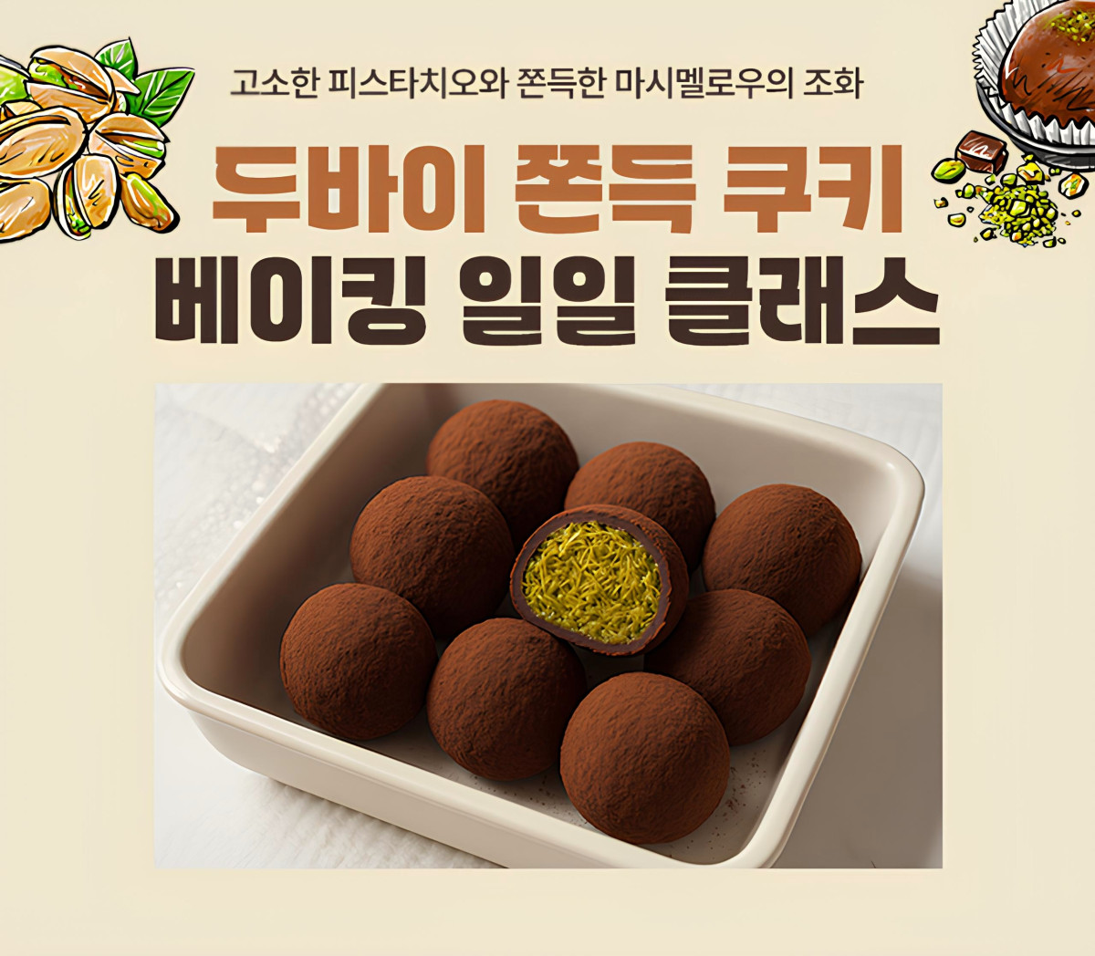 ▲롯데마트 문화센터 '두쫀쿠 베이킹 일일 클래스' 안내 포스터 (사진제공=롯데마트)