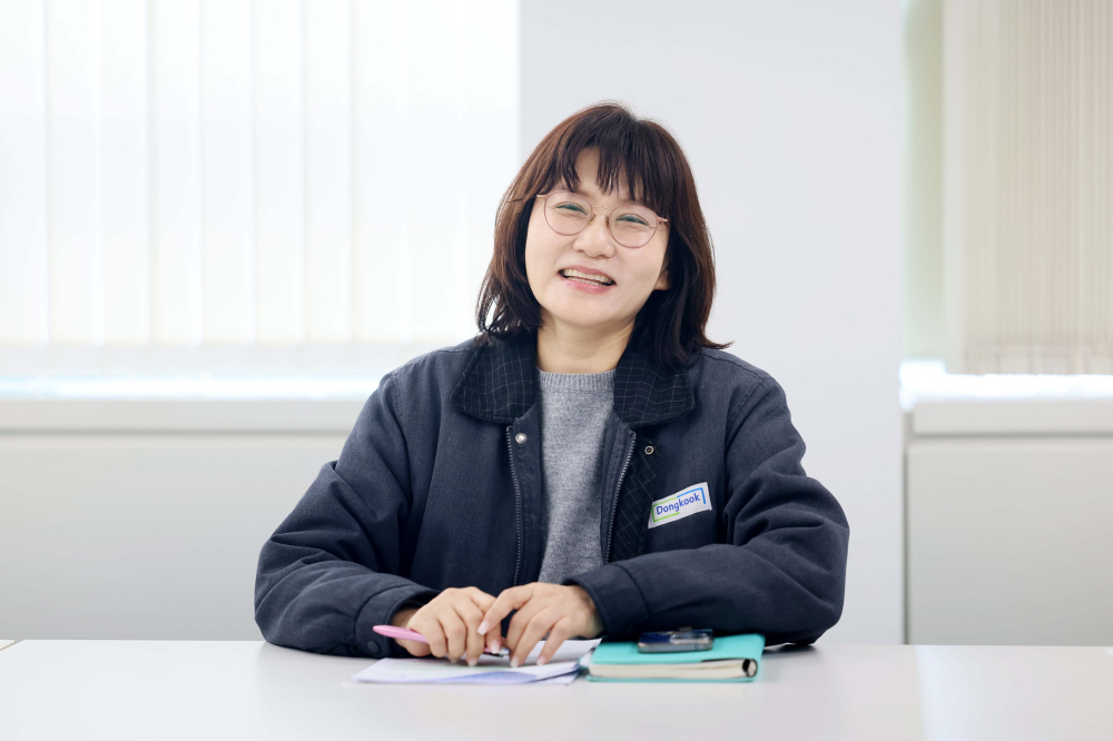 ▲권수진 동국생명과학 부사장은 최근 경기도 안성 동국생명과학 안성공장에서 본지와 인터뷰를 갖고 “의료AI의 발달, 고령화 등의 이유로 향후 진단이 증가하고 이에 따라 조영제 시장도 커질 것”이라고 전망했다. (신태현 기자 holjjak@)