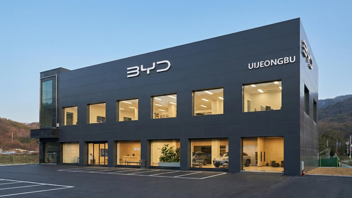 ▲BYD코리아 의정부 전시장 전경 (자료제공=BYD코리아)
