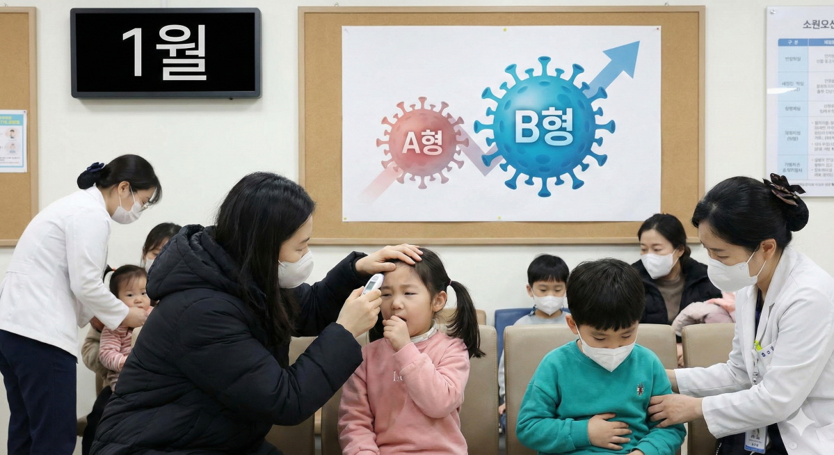 ▲B형 독감 유행…A형 독감 차이점·예방접종·치료제·재감염 총정리 (출처=제미나이 나노바나나 AI 생성)