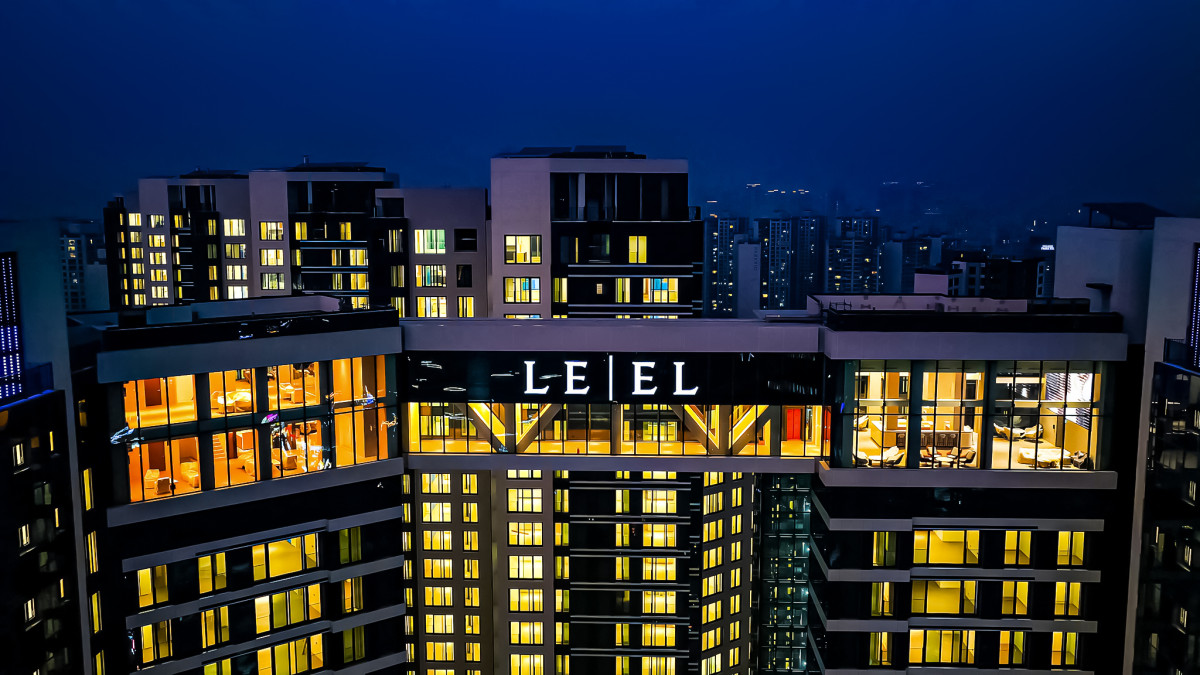 ▲‘잠실 르엘’ 스카이브릿지 전경. (사진제공=롯데건설)