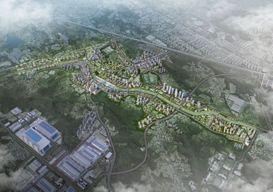 ▲아산탕정2 도시개발사업 조감도 (더피알 제공)