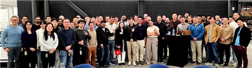 ▲박민우 사장과 엔비디아 직원들. (연합뉴스)