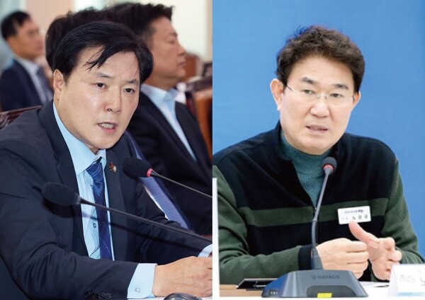 ▲조계원(왼쪽) 국회의원과 노관규(오른쪽) 순천시장. (사진제공=연합뉴스)