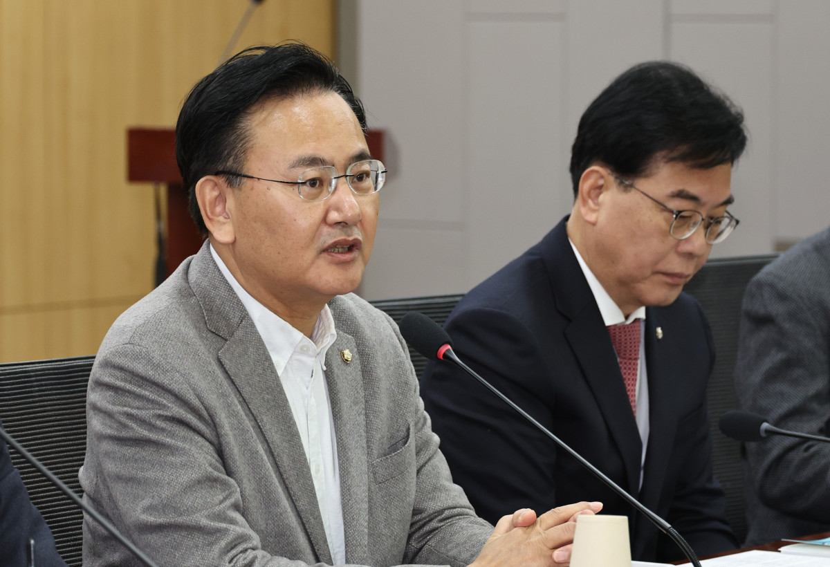 ▲유상범 국민의힘 원내운영수석부대표가 26일 오전 서울 여의도 국회 의원회관에서 열린 '국민연금과 기관사모펀드의 기업지배, 어디까지인가?: 국민연금 의결권 행사의 헌법적 쟁점'에서 발언을 하고 있다.  (뉴시스)