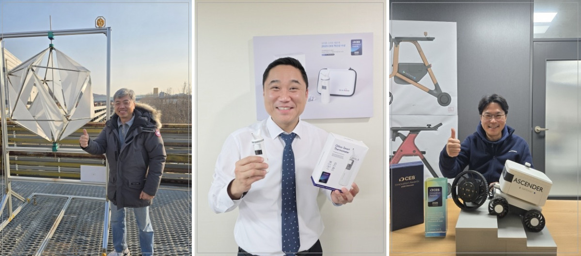 ▲(사진 왼쪽부터) 전영준 지오윈드 대표, 김재영 오티톤메디컬 대표, 김동호 세이프웨이 대표 (윤희성 기자 yoonheesung@)