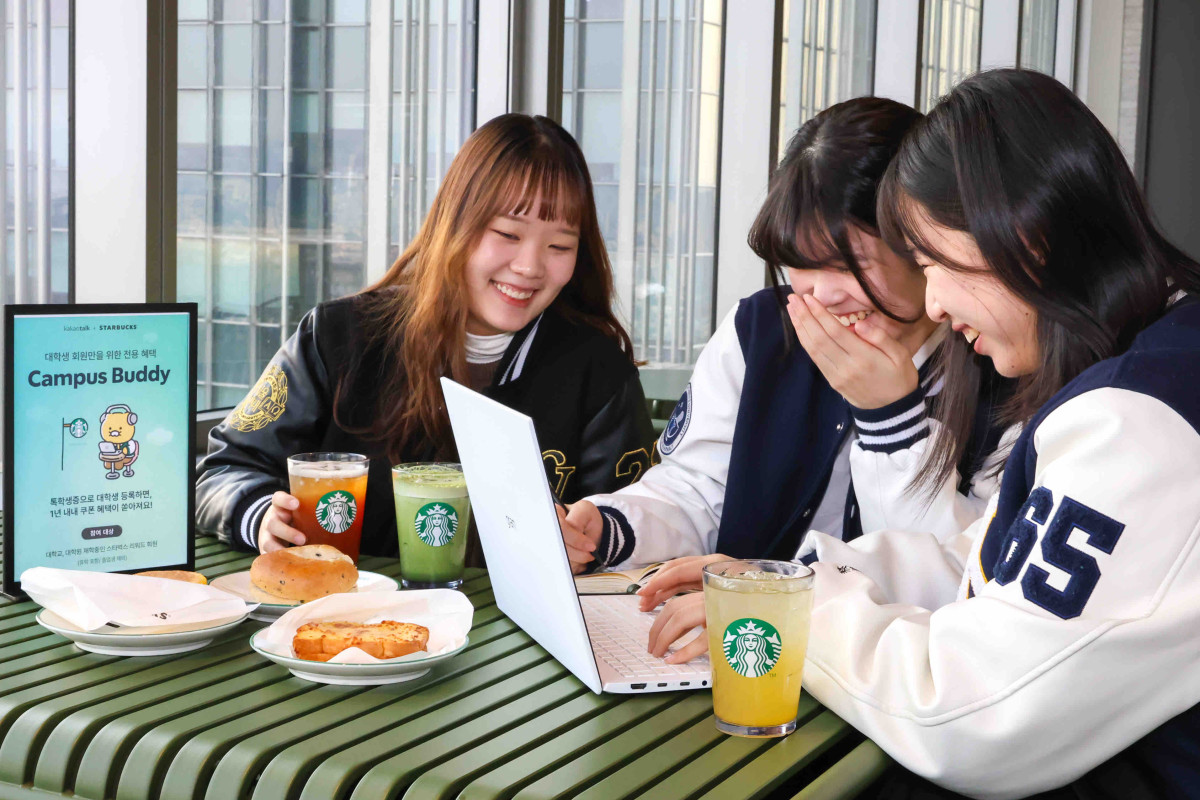 ▲스타벅스의 대학생 전용 멤버십인 '캠퍼스 버디'의 누계 가입자 수가 55만명을 달성했다.  (사진제공=스타벅스코리아)