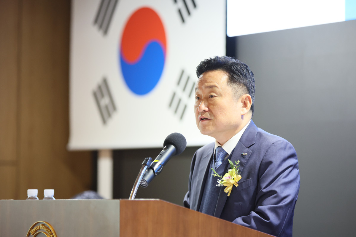 ▲취임사 하는 최인호 신임 HUG 사장 (HUG)