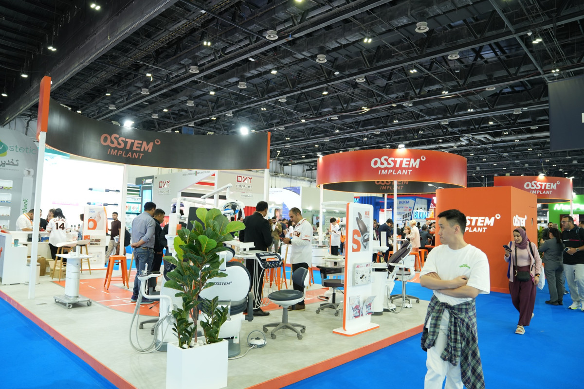 ▲AEEDC Dubai 2026 오스템임플란트 부스 모습 (사진제공=오스템임플란트)