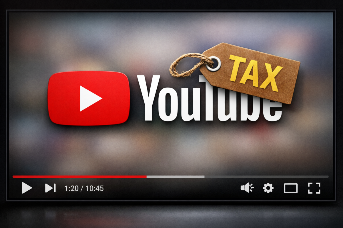 ▲유튜버 소득에 대한 세무조사가 강화된 가운데, 유튜브 로고와 TAX 꼬리표가 표시된 이번 이미지는 2024년 국세청이 광고·후원 등 유튜브 수익 전반에 대한 종합 점검을 실시한 상황을 보여준다. (챗GPT 이미지)