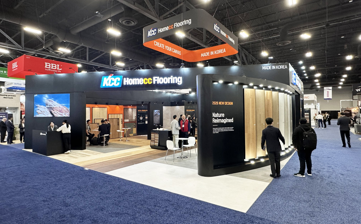 ▲미국 라스베이거스에서 열린 'TISE 2026' 전시회에 마련된 홈씨씨 부스 현장 사진. (사진= KCC글라스)