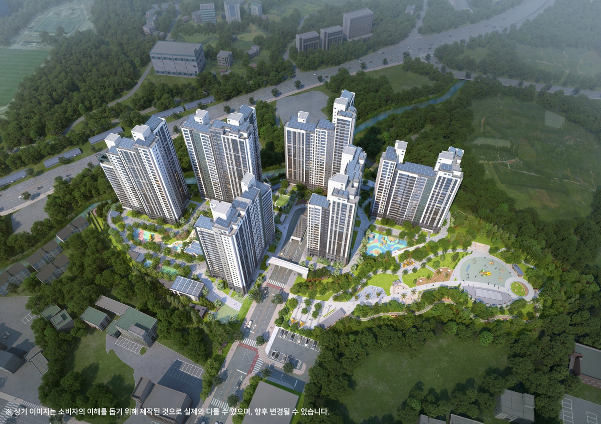 ▲'용인 푸르지오 원클러스터파크' 조감도. (사진제공=대우건설)