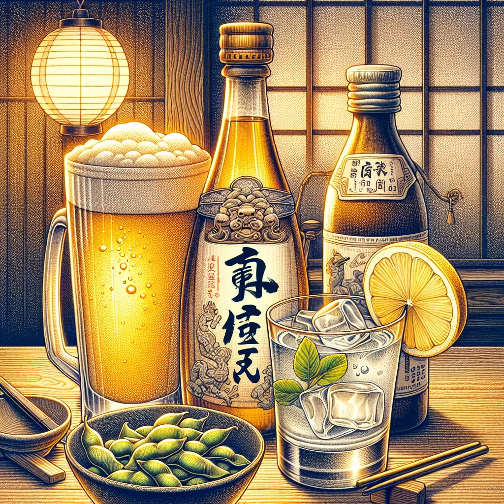 ▲맥주, 사케, 하이볼 등 일본 주류 (사진=오픈AI 달리)