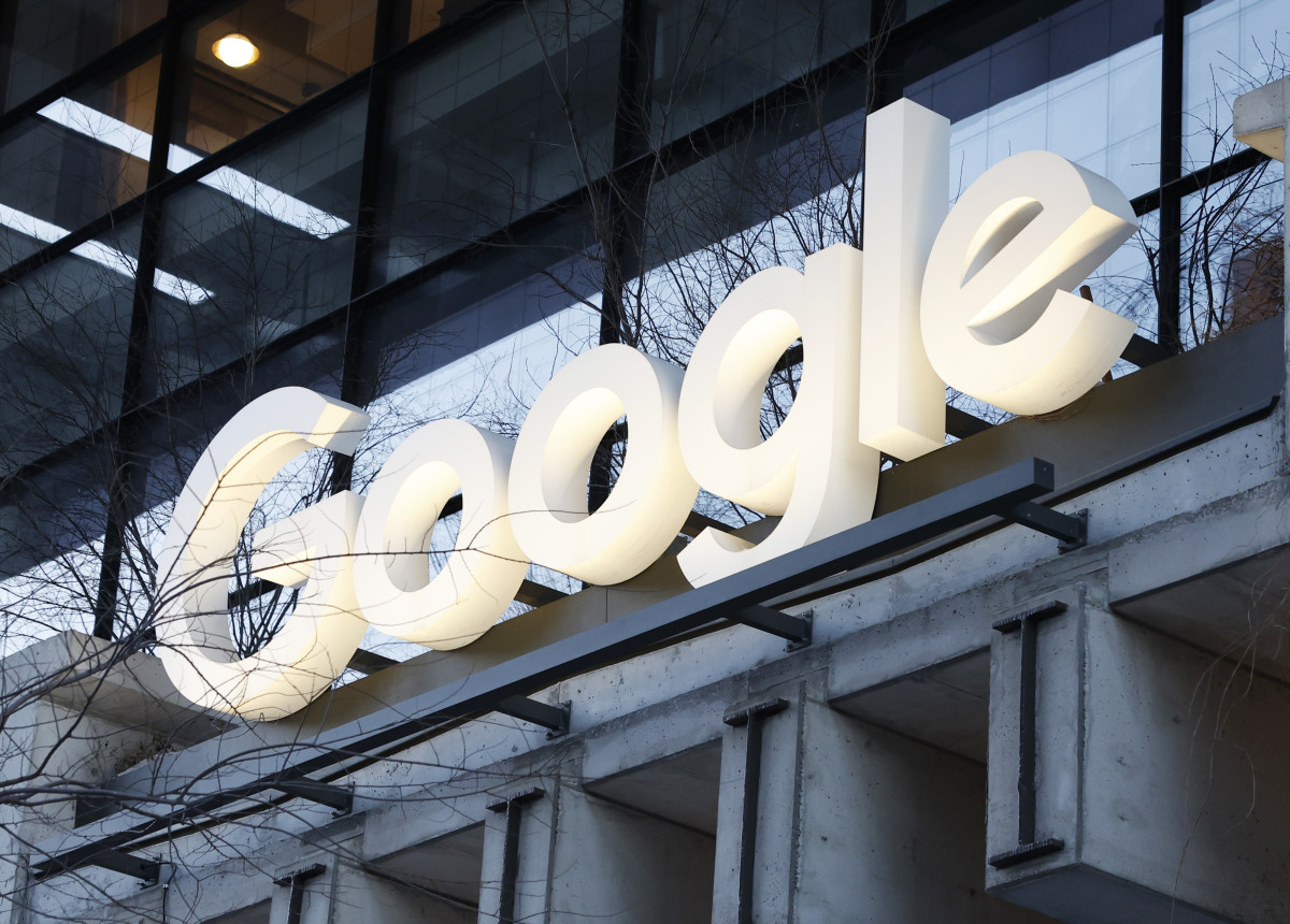 ▲2026년 1월 28일 미국 뉴욕에서 촬영된 구글 사무실의 간판. (사진=연합뉴스)