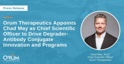 오름테라퓨틱, 채드 메이 CSO 영입.."차세대 DAC 개발"