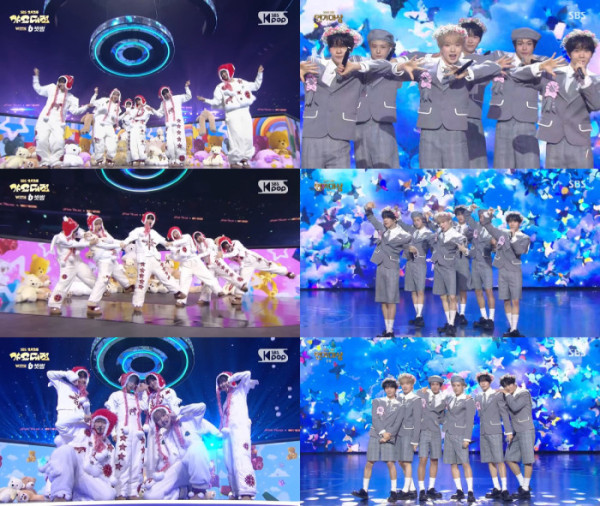 ▲NCT WISH 'SBS 가요대전', 'SBS 연기대상' 무대 이미지(사진=SBS 방송화면 캡처)
