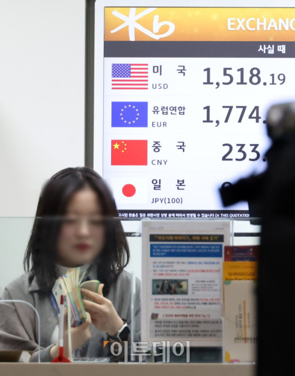 ▲9일 인천국제공항 환전소 전광판에 달러 대비 원화 환율이 표시되고 있다. 이날 서울 외환시장에서 원·달러 환율은 전 거래일보다 7원 오른 1457.6원에 주간 거래를 마쳤다. 환율은 지난달 30일부터 7거래일 연속 오름세를 이어가며 심리적 저항선으로 여겨지던 1450원을 넘어섰다. 고이란 기자 photoeran@ (이투데이DB)