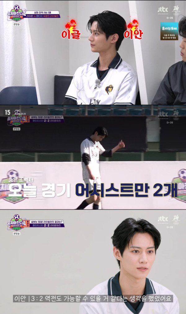 ▲루네이트 이안(사진 = JTBC '뭉쳐야 찬다4' 방송 캡처)