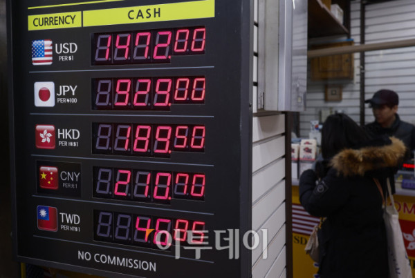 ▲원·달러 환율이 1500원선을 위협하는 가운데 18일 서울 중구 명동의 한 환전소에 환율 시세가 표시돼 있다. 이날 금융권에 따르면 금융감독원은 19일 시중은행 수석부행장들을 소집해 외화 예금 상품과 관련한 마케팅 자제 지침을 전달할 예정이다. 이 자리에서 달러 등 외화 예금 수요를 자극하는 과도한 마케팅을 자제하고, 외화 예금을 원화로 환전할 때 제공할 수 있는 혜택 확대 방안 등을 주문할 것으로 알려졌다. 한편 환율은 15일 스콧 베선트 미국 재무장관의 외환시장 개입 가능성을 시사하는 발언 이후 하락했다가 1470원대 수준으로 다시 반등했다. 조현호 기자 hyunho@