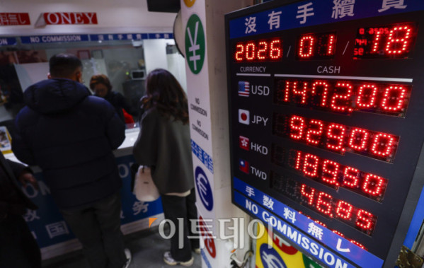 ▲원·달러 환율이 1500원선을 위협하는 가운데 18일 서울 중구 명동의 한 환전소에 환율 시세가 표시돼 있다. 이날 금융권에 따르면 금융감독원은 19일 시중은행 수석부행장들을 소집해 외화 예금 상품과 관련한 마케팅 자제 지침을 전달할 예정이다. 이 자리에서 달러 등 외화 예금 수요를 자극하는 과도한 마케팅을 자제하고, 외화 예금을 원화로 환전할 때 제공할 수 있는 혜택 확대 방안 등을 주문할 것으로 알려졌다. 한편 환율은 15일 스콧 베선트 미국 재무장관의 외환시장 개입 가능성을 시사하는 발언 이후 하락했다가 1470원대 수준으로 다시 반등했다. 조현호 기자 hyunho@