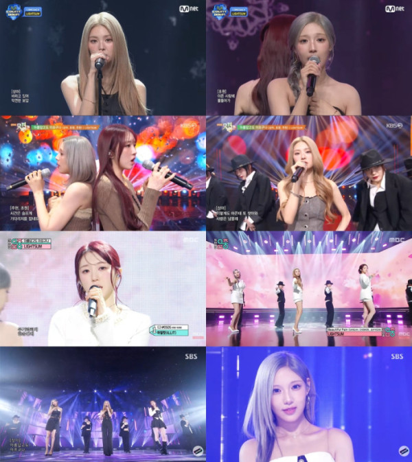 ▲라잇썸 상아·초원·주현(사진제공=각 방송사 )