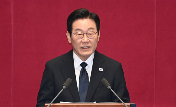 ▲이재명 대통령이 4일 서울 여의도 국회 본회의에서 내년도 정부 예산안에 대한 시정연설을 하고 있다. 고이란 기자 photoeran@(이투데이DB)