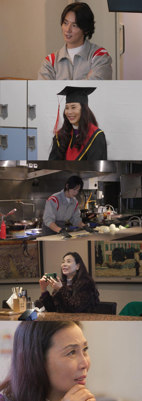 ▲'미우새' 윤시윤 엄마 졸업식(사진제공=SBS)