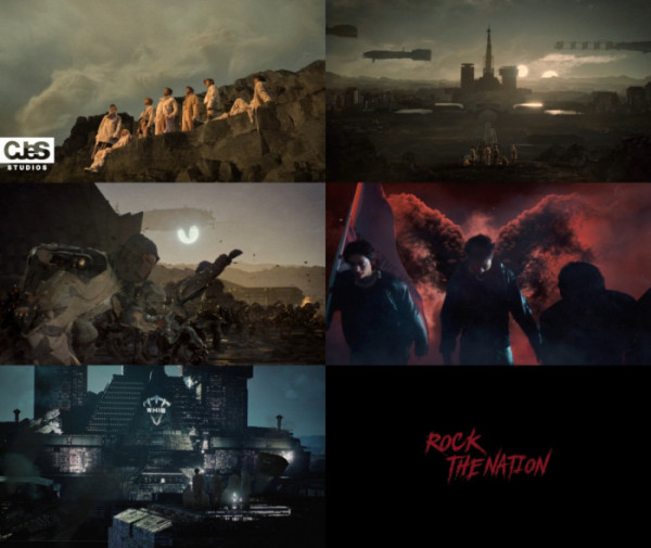 ▲휘브 ‘ROCK THE NATION’ M/V 티저(사진 = 씨제스 스튜디오 제공)